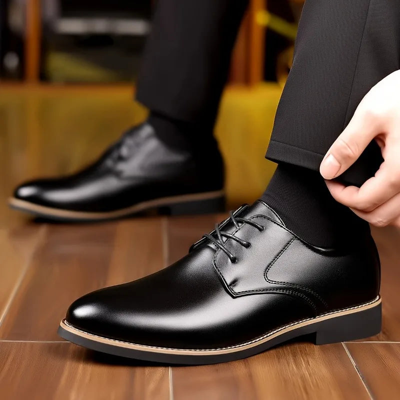 Elegant Black Leather Business Shoes